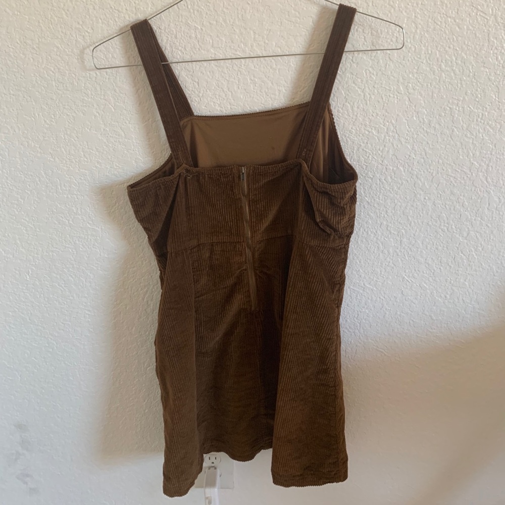 brown corduroy dress | American Eagle - Picture 3 of 4